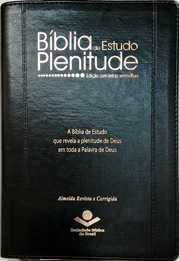 Bíblia De Estudo Plenitude – Revista E Corrigida – Letras Vermelhas