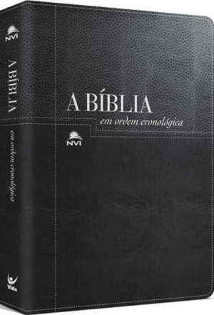 Bíblia NVI em ordem cronológica - Luxo preta / negra