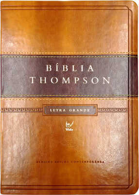 Bíblia Thompson – Aec – Letra Grande – Marrom Claro E Escuro