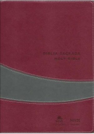 Bíblia NVI Português-Inglês - vinho e cinza