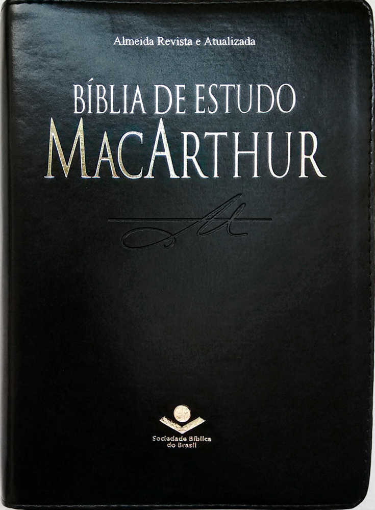 Bíblia De Estudo Macarthur – Luxo Preta