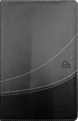 Biblia pequena NVI do ministro preta e cinza
