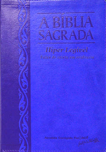 Bíblia Acf  Letra Hiper Legível Palavra De Cristo Em Evidencia – Uva/Lilás