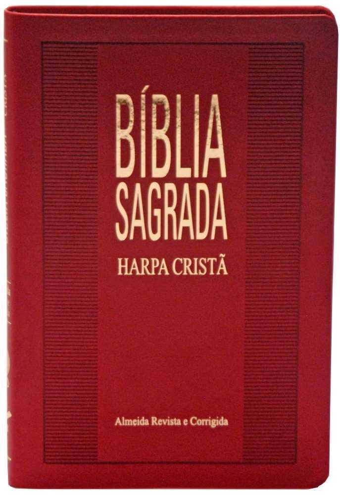 Bíblia Sagrada Média Slim Com Harpa Vermelha – Cpad