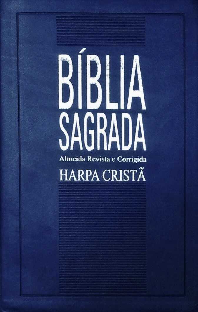 Bíblia Sagrada Média Slim Com Harpa Azul – Cpad