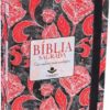 Bíblia Sagrada - com caderno para anotações - Floral Vermelho
