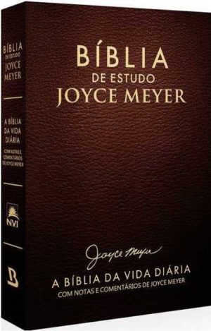 Bíblia de Estudo Joyce Meyer - Luxo - Capa Café