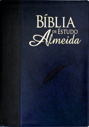 Bíblia de Estudo Almeida RA - Preto e Azul - Sbb