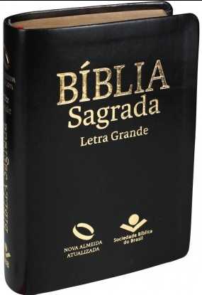 Bíblia Sagrada Nova Almeida Letra Grande Preta C/ Índice