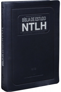 Bíblia De Estudo Ntlh – Média Azul Escovado