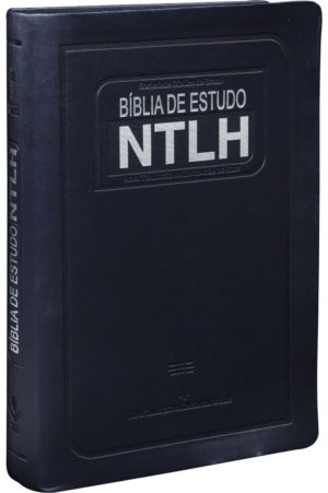 Bíblia de Estudo NTLH - Média Azul Escovado
