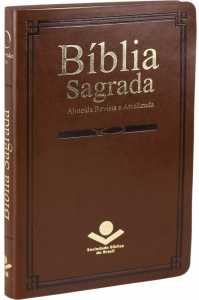 Bíblia Sagrada Ra Slim – Luxo Marrom