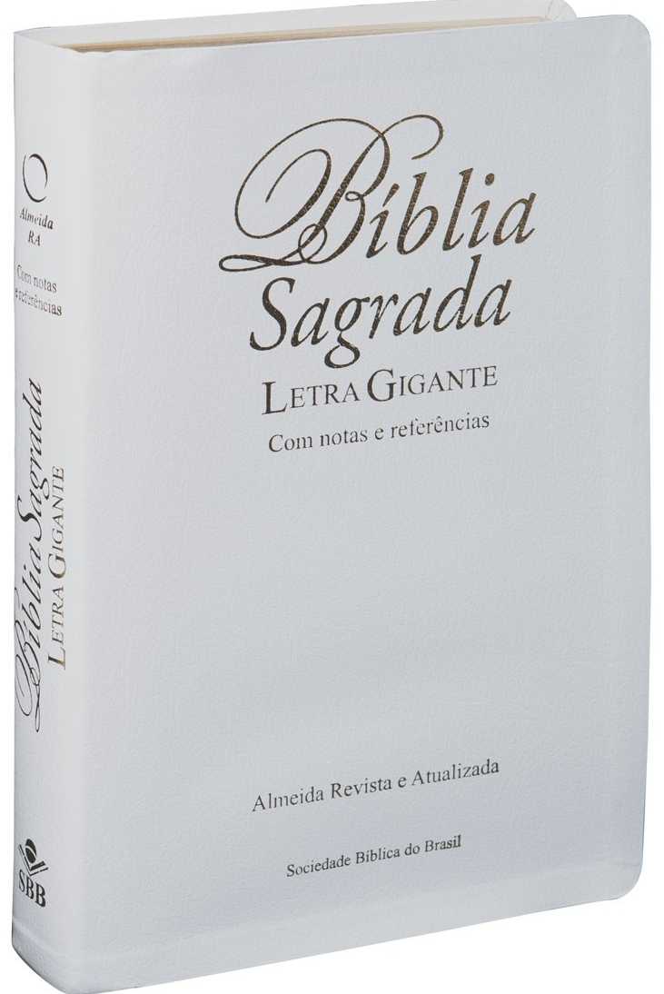 Bíblia Sagrada Ra – Branca – Letra Gigante C/Índice