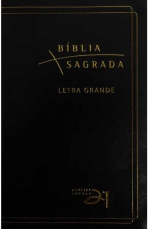 Bíblia Almeida Século 21 letra grande luxo - preta
