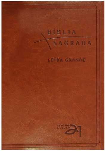 Bíblia Almeida Século 21 Letra Grande Luxo – Marrom