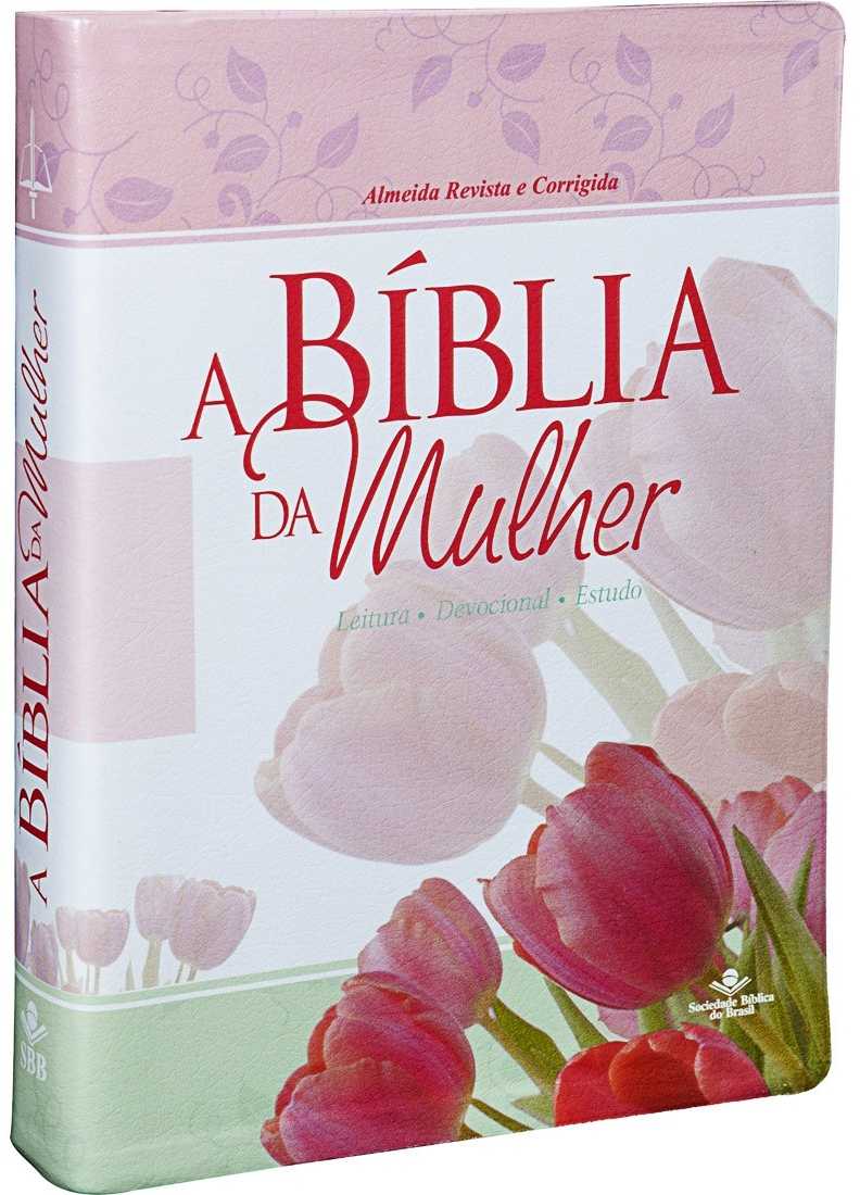 A Bíblia Da Mulher – Tulipa/Borda Prateada – Média Rc
