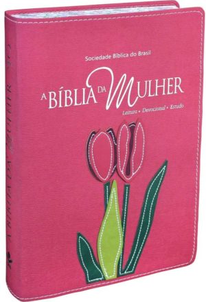 A Bíblia da Mulher – Orquídea/Goiaba/Borda Florida – Grande RA