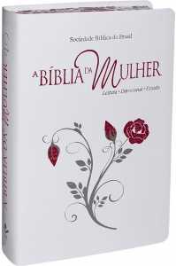 A Bíblia Da Mulher – Branca/Flor/Borda Florida – Grande Ra