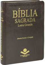 Bíblia Sagrada Letra Grande – Marrom – Média C/Índice