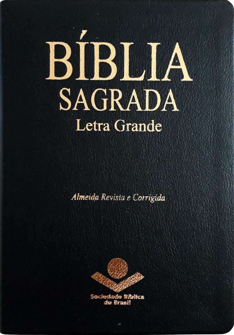 Bíblia Sagrada Letra Grande – Preta – Média C/Índice