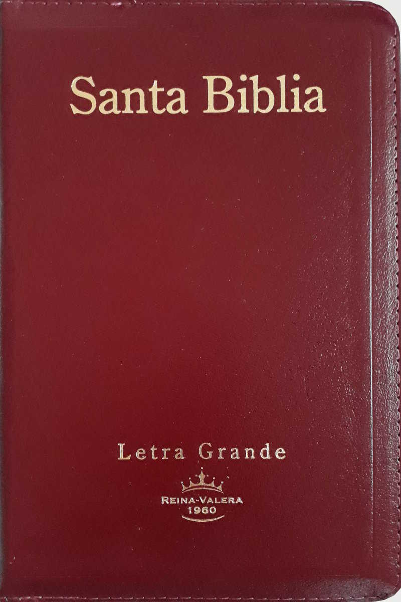 Santa Bíblia – Letra Grande – Vinho C/Zíper