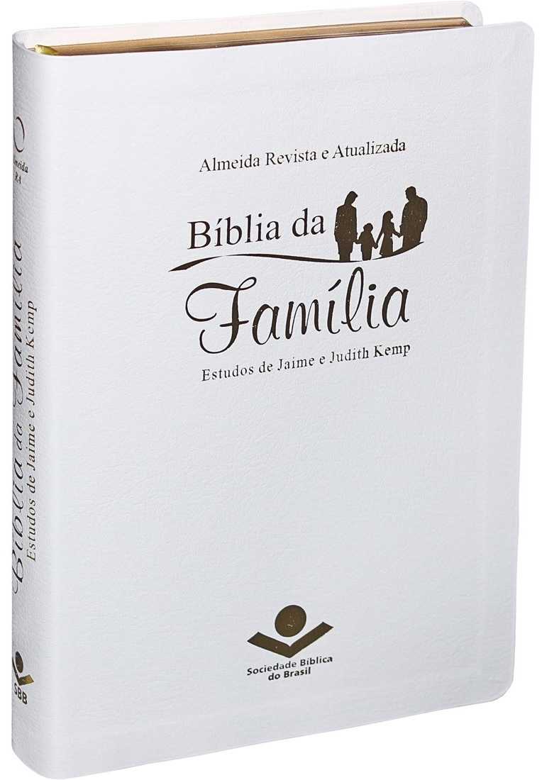 Bíblia Da Família – Estudos De Jaime E Judith Kemp – Luxo Branco