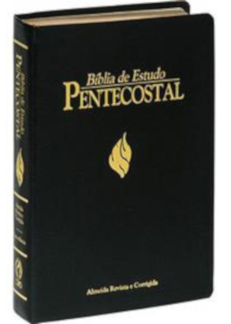 Bíblia De Estudo Pentecostal Média – Revista E Corrigida (Luxo/Preta)