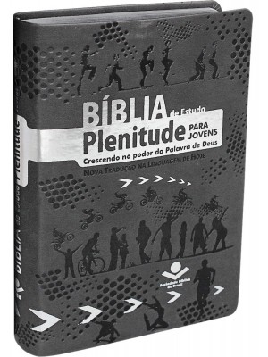 Bíblia de estudo Plenitude Para jovens - Cinza - SBB