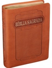 Bíblia Sagrada Pequena Rc – Letra Grande C/Índice – Marrom Caramelo