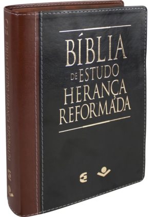 Bíblia de Estudo Herança Reformada RA - Preta e Marrom - Cultura Cristã