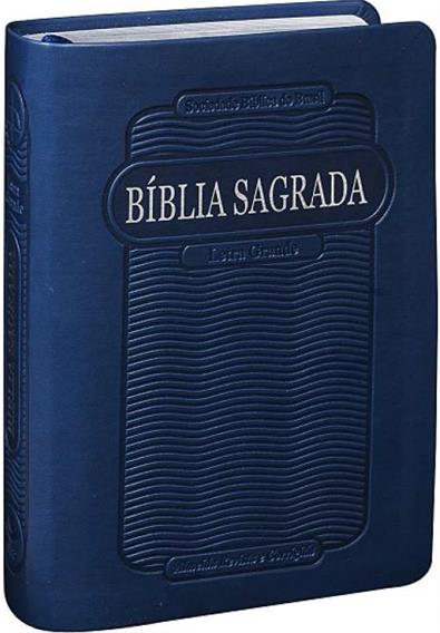 Bíblia Sagrada Pequena Rc – Letra Grande C/Índice – Azul