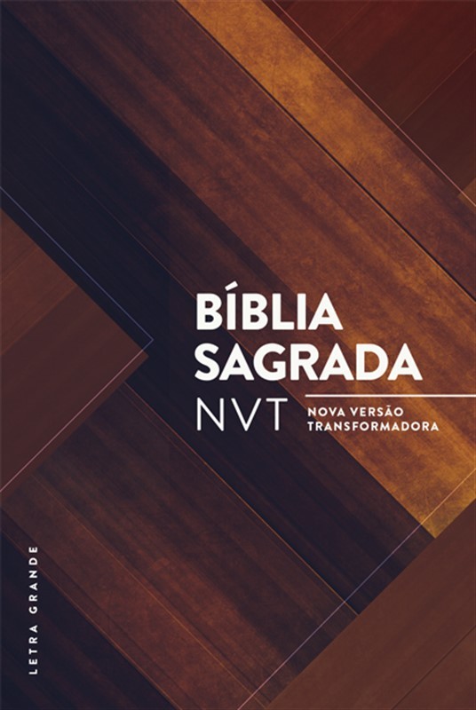 Bíblia Sagrada Nvt – Madeira Triângulos | Letra Grande/Capa Dura