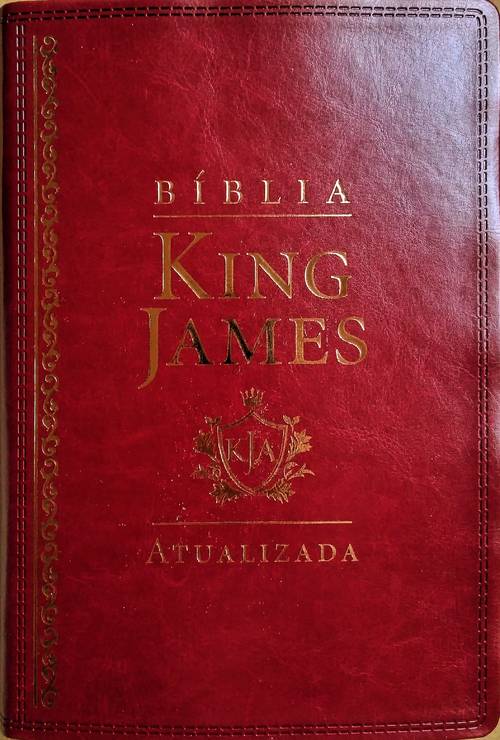 Bíblia King James Atualizada | Vinho | Letra Grande
