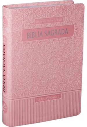 Bíblia Sagrada RA - Rosa Claro - Letra Grande C/indice