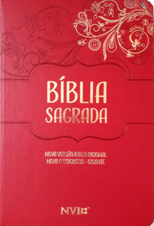 Bíblia Sagrada NVI - Nova Ortografia - Semi Luxo Vermelha