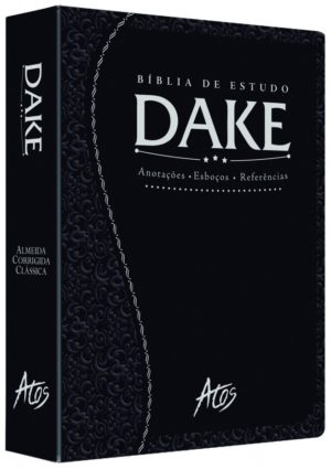 Bíblia de Estudo Dake - Preta Trabalhada