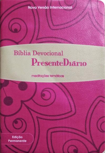 Bíblia Devocional Presente Diário | Rosa E Bege