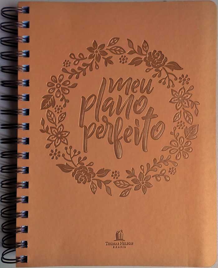 Agenda Meu Plano Perfeito – Capa Dourada