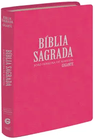 Bíblia Sagrada RC - Letra Gigante - semi luxo rosa