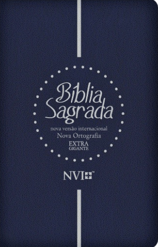 Bíblia Sagrada Nvi | Extra Gigante Nova Ortografia – Luxo Azul