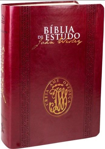 Bíblia De Estudo John Wesley | Luxo | Bordô