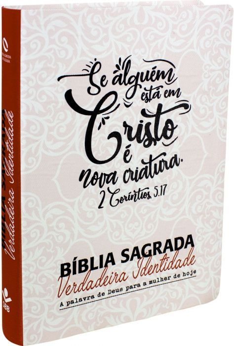 Bíblia Sagrada Verdadeira Identidade Rosa Lettering