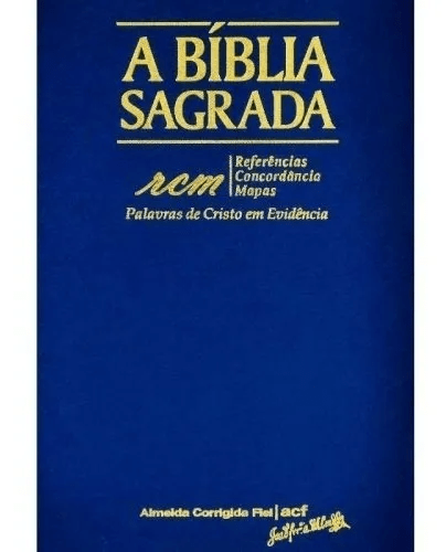 Bíblia Sagrada ACF Azul Índice RCM