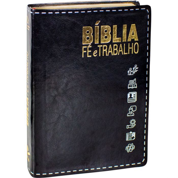 Bíblia Sagrada Fé e Trabalho NAA | Luxo Preta