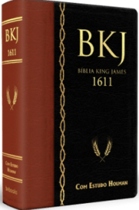 Bíblia De Estudo King James Fiel De 1611 – Holman – marrom e preto – nova edição