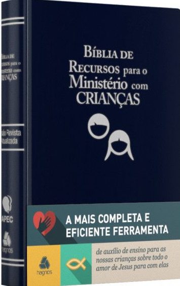 Bíblia De Recursos Para O Ministério Com Crianças – Luxo PU – Azul