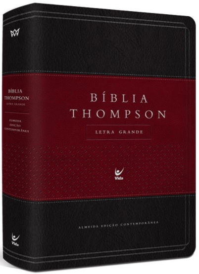 Bíblia Thompson – Grande – Preta e Vinho