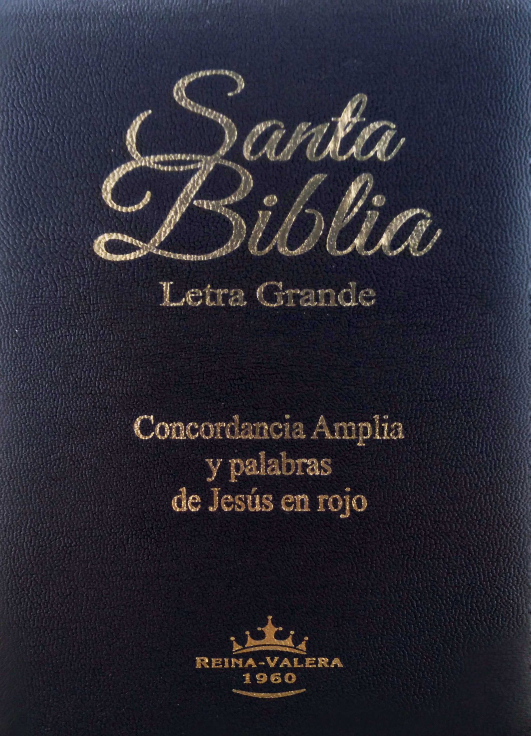 Santa Biblia con Concordancia Amplia y palabras de Jesús en rojo – Letra Grande – Com Zíper – Preto