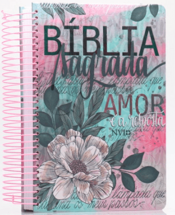 Bíblia Anote Espiral Flor Artística – NVI
