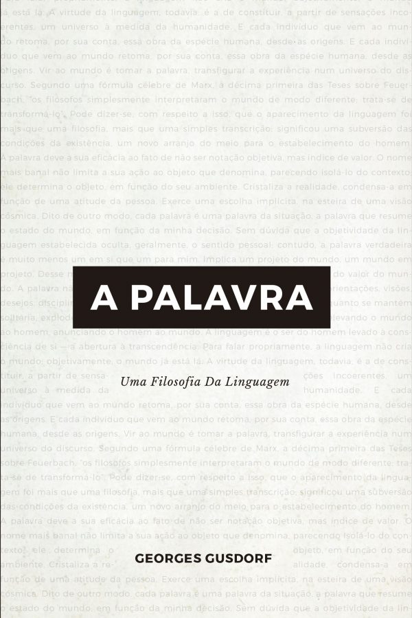 A Palavra | Uma Filosofia da Linguagem